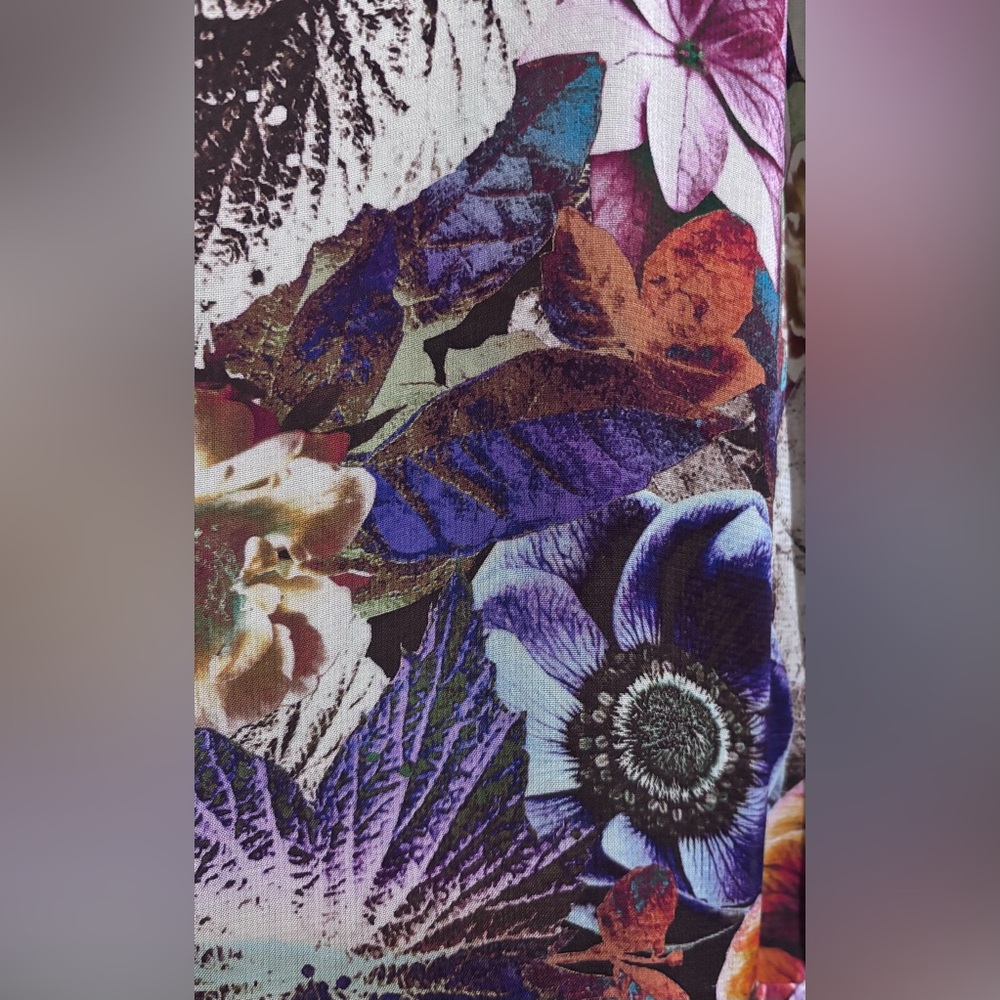 Anthropologie Floral Mini Wrap Dress - Picture 6 of 7
